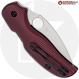 MODIFIED Spyderco Sage 5 Lightweight - MagnaCut - AWT Exclusive Oxblood Contoured Scales