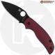MODIFIED Spyderco Sage 5 G10 - TiCN MagnaCut + AWT Exclusive Oxblood Contoured Scales