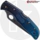 MODIFIED Spyderco K390 Endela Knife - Acid Stonewash - Heat Color Hardware - Rit Dye Fade