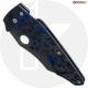 MODIFIED Spyderco Yojumbo Knife C253GP - Acid Stonewash Blade - KP Blue Shred Carbon Fiber Scales