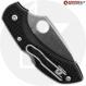MODIFIED Spyderco S30V Dragonfly - Satin Blade - Black Rit Dyed Handle