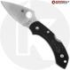 MODIFIED Spyderco S30V Dragonfly - Satin Blade - Black Rit Dyed Handle