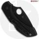 MODIFIED Spyderco S30V Dragonfly - Blackout - Black Rit Dyed Handle