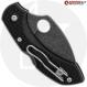 MODIFIED Spyderco Dragonfly 2 - Wharncliffe - Acid Stonewash - Black Handle