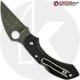 MODIFIED Spyderco Dragonfly 2 - Wharncliffe - Acid Stonewash - Black Handle