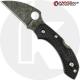 MODIFIED Spyderco Dragonfly 2 - Wharncliffe - Acid Stonewash - Black Handle