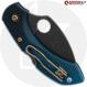 MODIFIED Spyderco K390 Wharncliffe Dragonfly Knife - Acid Stonewash - Heat Color Hardware - Rit Dye Fade