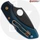 MODIFIED Spyderco K390 Dragonfly Knife - Acid Stonewash - Heat Color Hardware - Rit Dye Fade