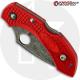 MODIFIED Spyderco Dragonfly 2 - The Red Dragon - ACID WASH - Cherry Red Handle