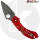 MODIFIED Spyderco Dragonfly 2 - The Red Dragon - ACID WASH - Cherry Red Handle