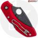MODIFIED Spyderco Dragonfly 2 - The Red Dragon - ACID WASH - Cherry Red Handle