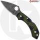 MODIFIED Spyderco Dragonfly 2 - ACID WASH - Zome Green Handle