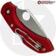 MODIFIED Spyderco Dragonfly 2 - The Red Dragon - Satin Blade - Rit Dyed