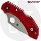 MODIFIED Spyderco Dragonfly 2 - The Red Dragon - Satin Blade - Rit Dyed