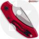 MODIFIED Spyderco Dragonfly 2 Salt Knife - The Red Dragon - Satin Blade - Rit Dyed