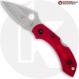 MODIFIED Spyderco Dragonfly 2 Salt Knife - The Red Dragon - Satin Blade - Rit Dyed