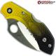 MODIFIED Spyderco Dragonfly Salt Hawkbill - BLACK Fade Rit Dye Handle
