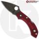 MODIFIED Spyderco Dragonfly 2 - The Red Dragon - ACID WASH - Cherry Red Handle