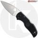 MODIFIED Spyderco Native 5 Salt Knife - Satin MagnaCut Leaf - BLACK Rit Dye Handle