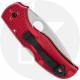 MODIFIED Spyderco Native 5 Salt MagnaCut Knife - The Red Dragon - Satin - Rit Dyed Handle