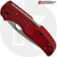MODIFIED Spyderco Native 5 Salt MagnaCut Knife - The Red Dragon - Satin - Rit Dyed Handle