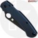 MODIFIED Spyderco Paramiliary 2 Knife - Black DLC Blade - Exclusive AWT Agent SKINNY Midnight Blue Scales