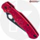 MODIFIED Spyderco Paramiliary 2 Knife - Black DLC - AWT Custom Agent Anodized Scales