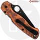 MODIFIED Spyderco Paramiliary 2 Knife - Black DLC - AWT Custom Agent Anodized Scales