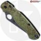 MODIFIED Spyderco Para Military 2 Knife - Acid Stonewash Blade + AWT Agent Custom Anodized Scales + KP All Black Hardware