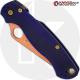 MODIFIED Spyderco Para Military 2 - S110V - CopperWash - Blue G10