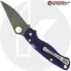 MODIFIED Spyderco Para Military 2 - S110V - Acid Stonewash - Blue G10