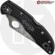MODIFIED Spyderco Delica 4 - Acid Wash - Black Handle/Black Backspacer