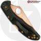 MODIFIED Spyderco Delica 4 - Brushed Copper - Black Handle