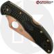 MODIFIED Spyderco Delica 4 - Brushed Copper - Black Handle