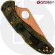 MODIFIED Spyderco Delica 4 Knife - CopperWash - Zome Handle