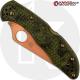 MODIFIED Spyderco Delica 4 Knife - CopperWash - Zome Handle