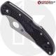 MODIFIED Spyderco S30V Delica - Satin Blade - Black Rit Dyed Handle
