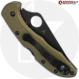 MODIFIED Spyderco Delica TiCN PD#1  Knife + AWT Delica Agent FDE Scales