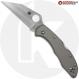 MODIFIED Spyderco Delica S30V Knife - Regrind Wharncliffe + AWT Delica Agent Sniper Grey Scales