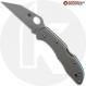 MODIFIED Spyderco Delica S30V Knife - Regrind Wharncliffe + AWT Delica Agent Sniper Grey Scales