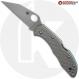 MODIFIED Spyderco Delica S30V Knife - Regrind Wharncliffe + AWT Delica Limited Edition Hex Pattern Sniper Grey Scales