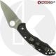 MODIFIED Spyderco Delica 4 - Regrind - Black Handle