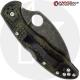 MODIFIED Spyderco Delica 4 - Wharncliffe - Acid Wash - Zome Handle