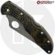 MODIFIED Spyderco Delica 4 - Acid Wash - Zome Handle