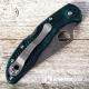 MODIFIED Spyderco Delica 4 - S30V - Acid Stonewash - Forest Zome - Rit Dye Handle