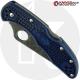 MODIFIED Spyderco Delica 4 - Youre My Boy Blue - Acid Wash - Regrind - Rit Dyed