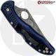 MODIFIED Spyderco Delica 4 - Youre My Boy Blue - Acid Wash - Rit Dyed