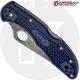 MODIFIED Spyderco Delica 4 - Youre My Boy Blue - Acid Wash - Rit Dyed