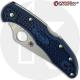 MODIFIED Spyderco Delica 4 - Youre My Boy Blue - Satin - Rit Dyed
