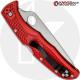 MODIFIED Spyderco Endura 4 - The Red Dragon - Rit Dyed Handle